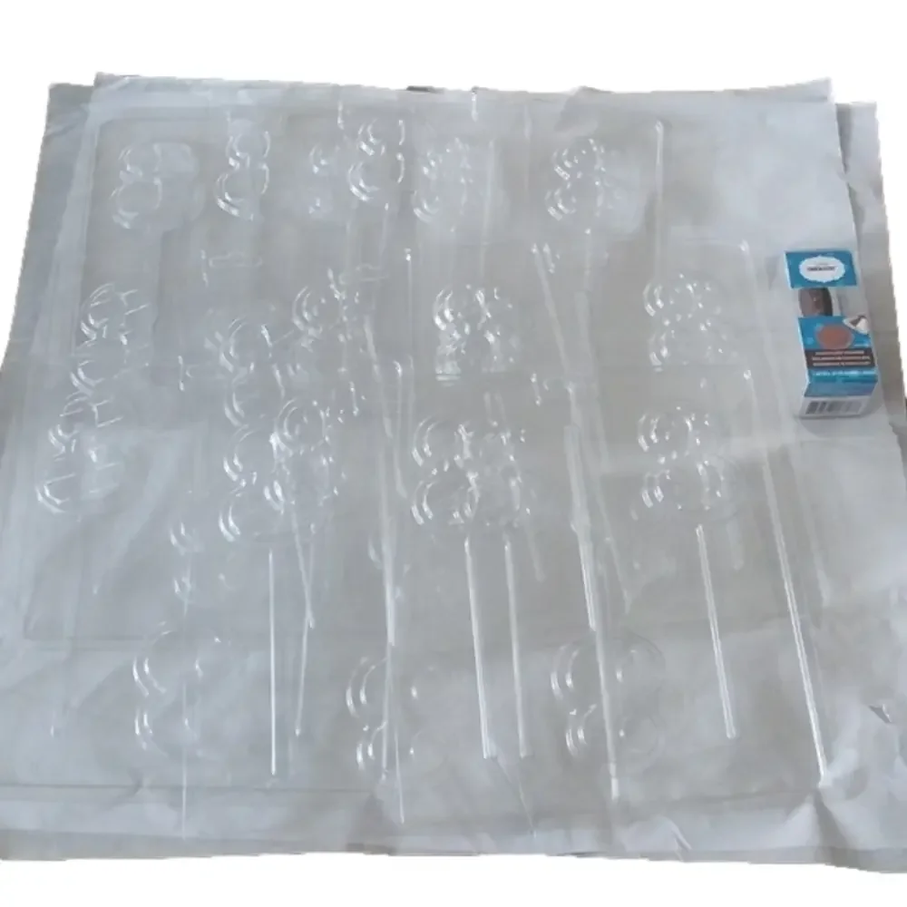 Chocolate Molds Number 3 Lollipops + Eat Me Stamp, Set of 10 items
